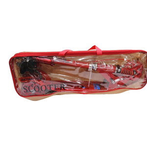 اسکوتر سه چرخ ژله ای چراغ دار قرمز طرح دختر کفشدوزکی-اسباب بازی